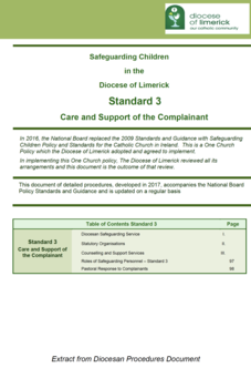Standard 3 - Care and Support of the Complainant
