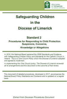 Standard 2 - Procedures for Responding to Child Protection Suspicions, Concerns, Knowledge or Allegations